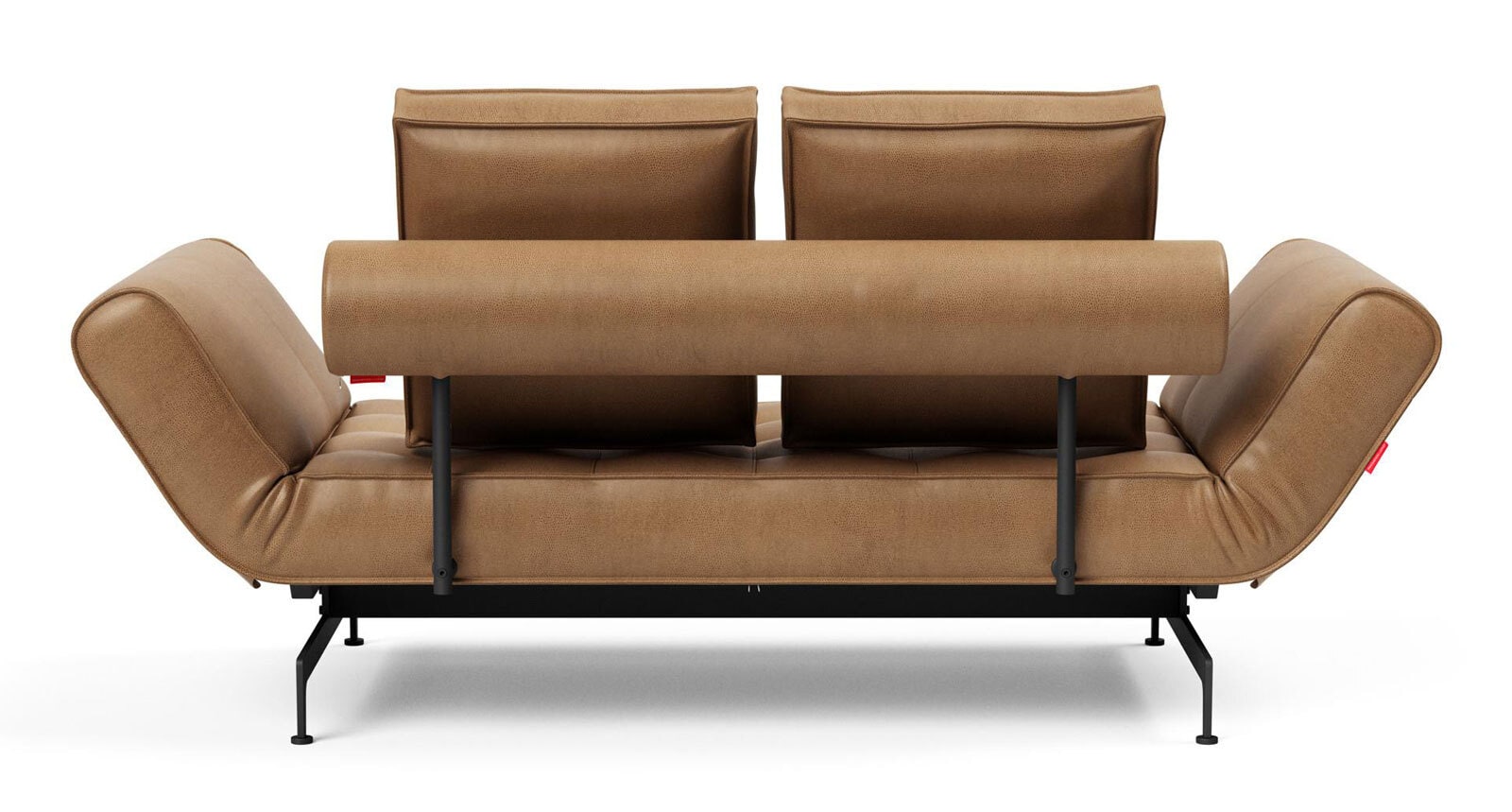 INNOVATION LIVING Schlafsofa LISALA Lederlook Faunal braun