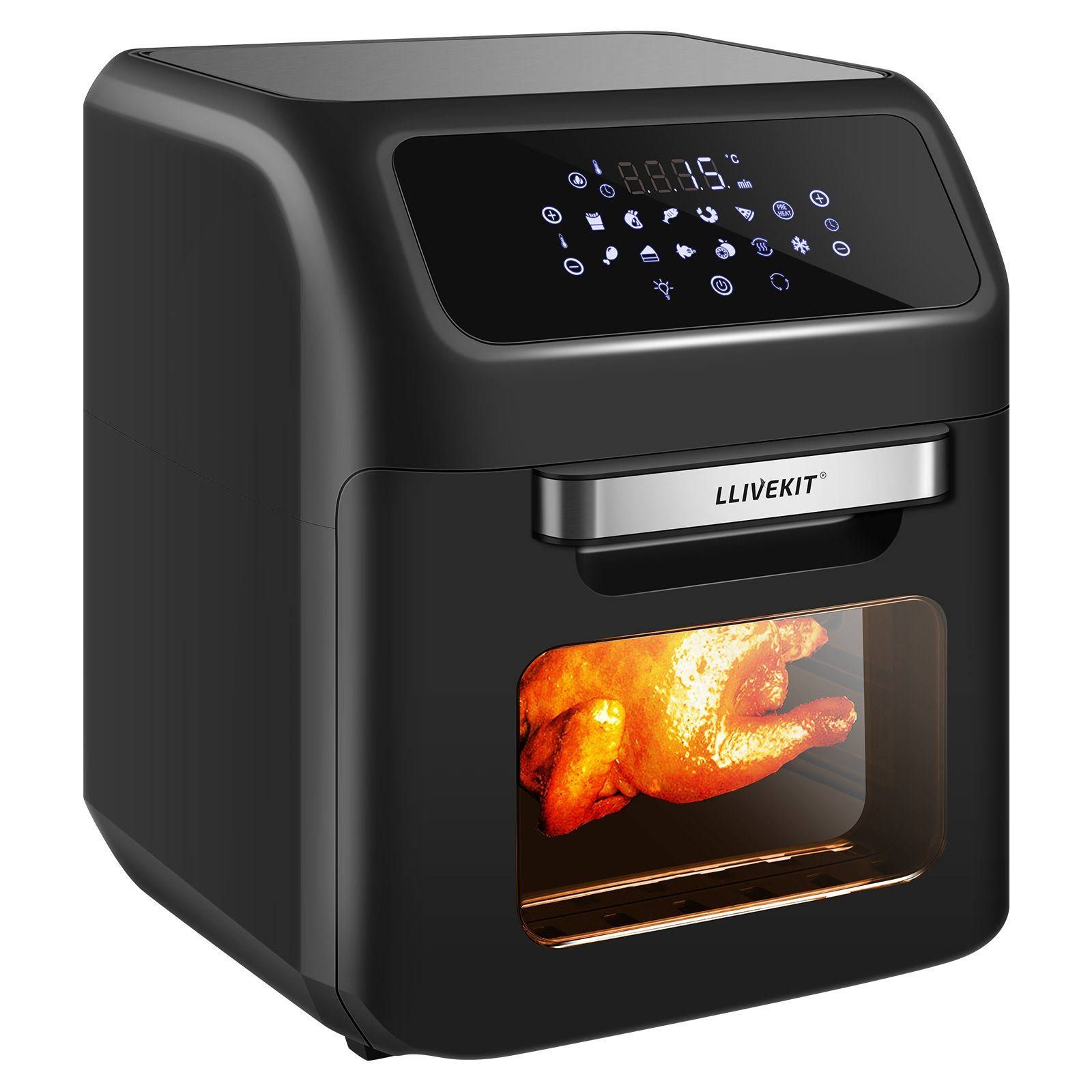 LLIVEKIT Heißluftfritteuse 1800 W 12L