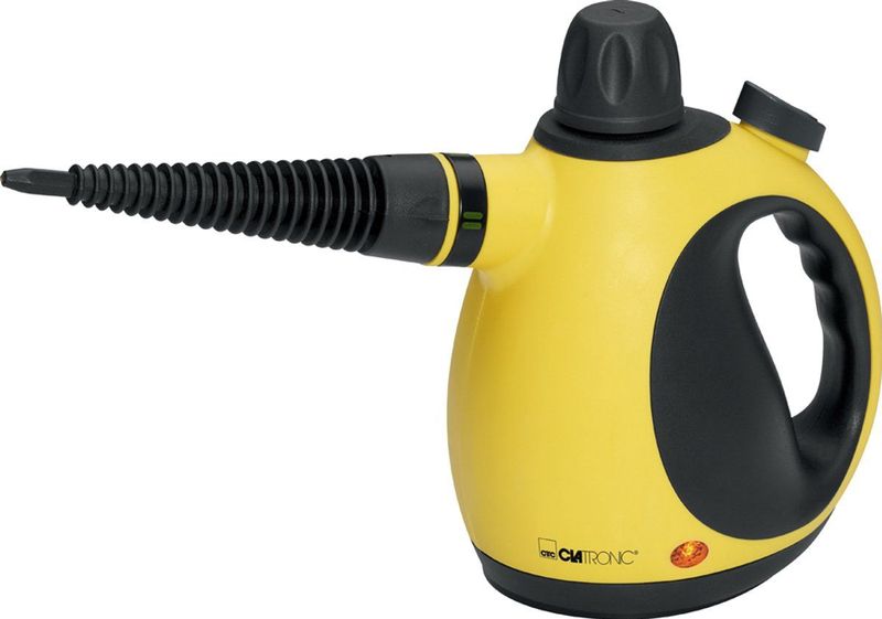 Clatronic DR 3653 Draagbare stoomreiniger 0,25 l 1050 W Zwart, Geel