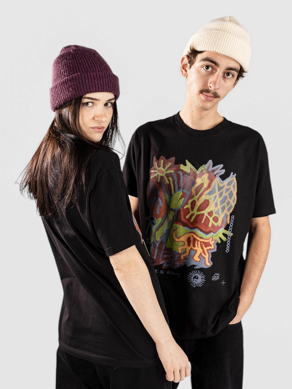 Smile And Wave Luna T-Shirt black