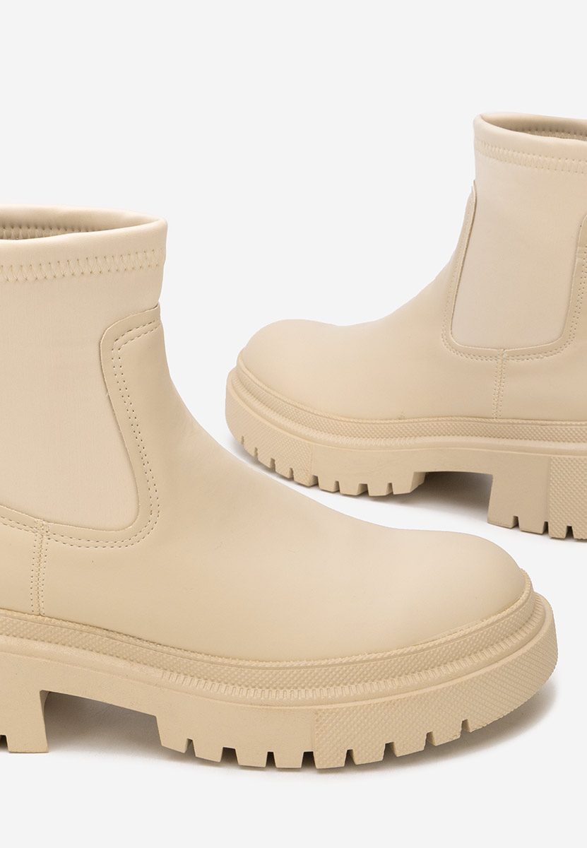 Bottines femme beige Delinia