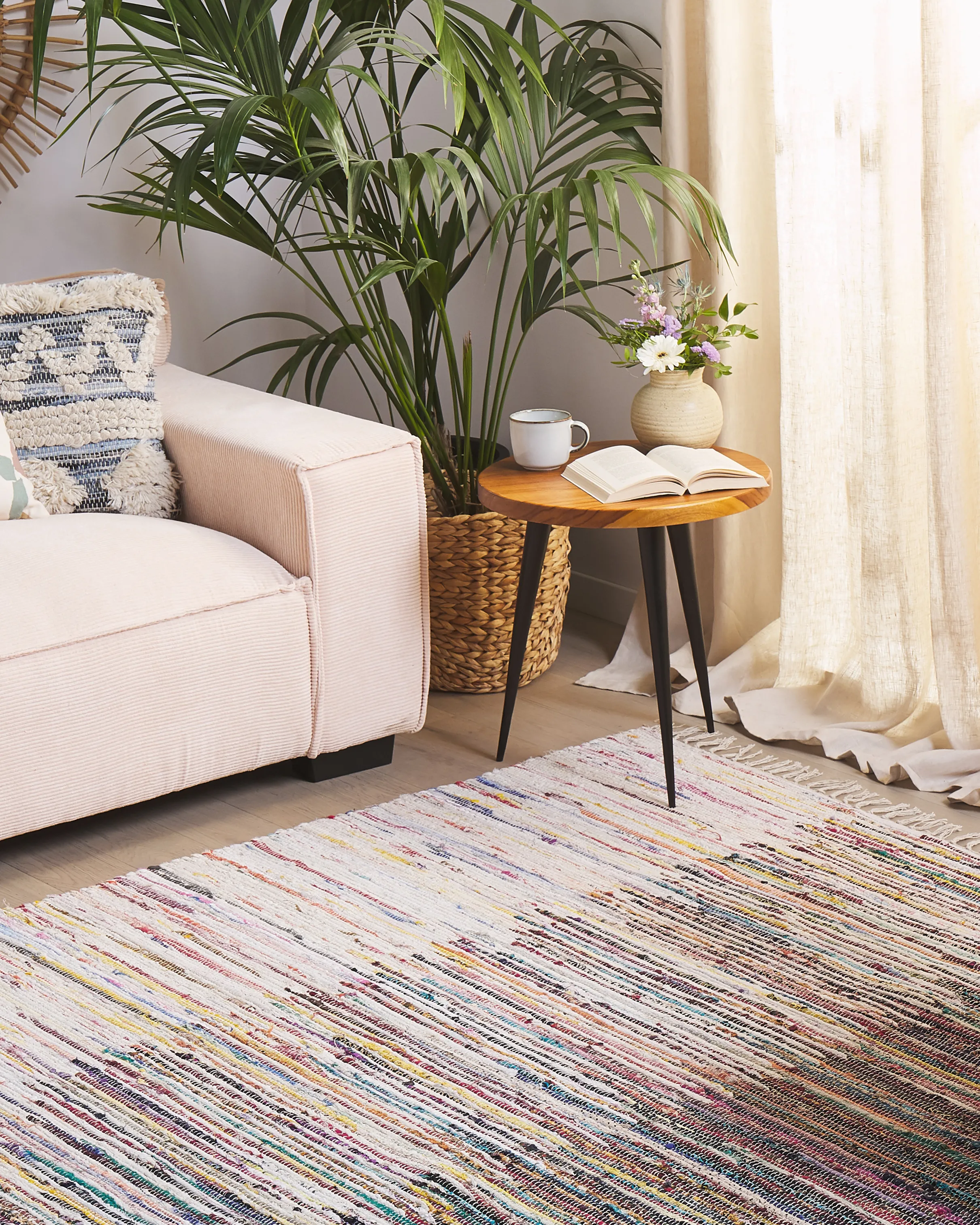 Vloerkleed MERSIN Meerkleurig 160 x 230 cm Katoen