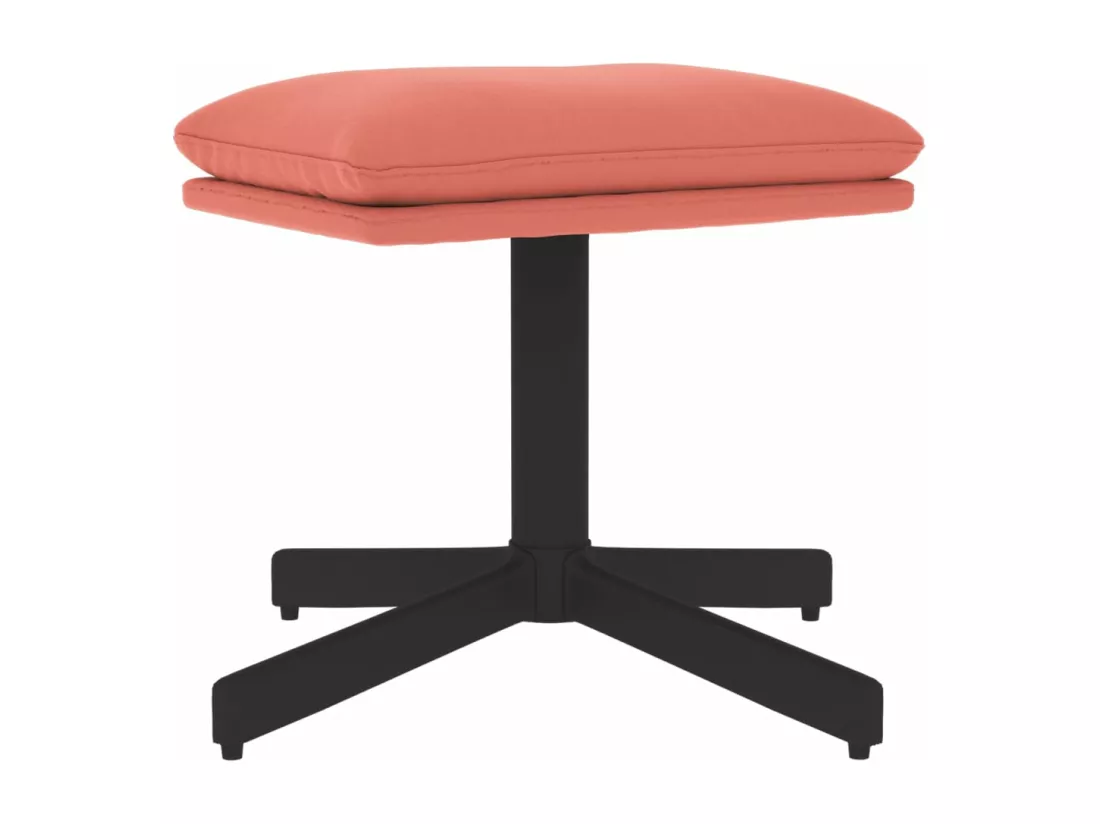 Repose-pied Rose 60x60x36 cm Velours