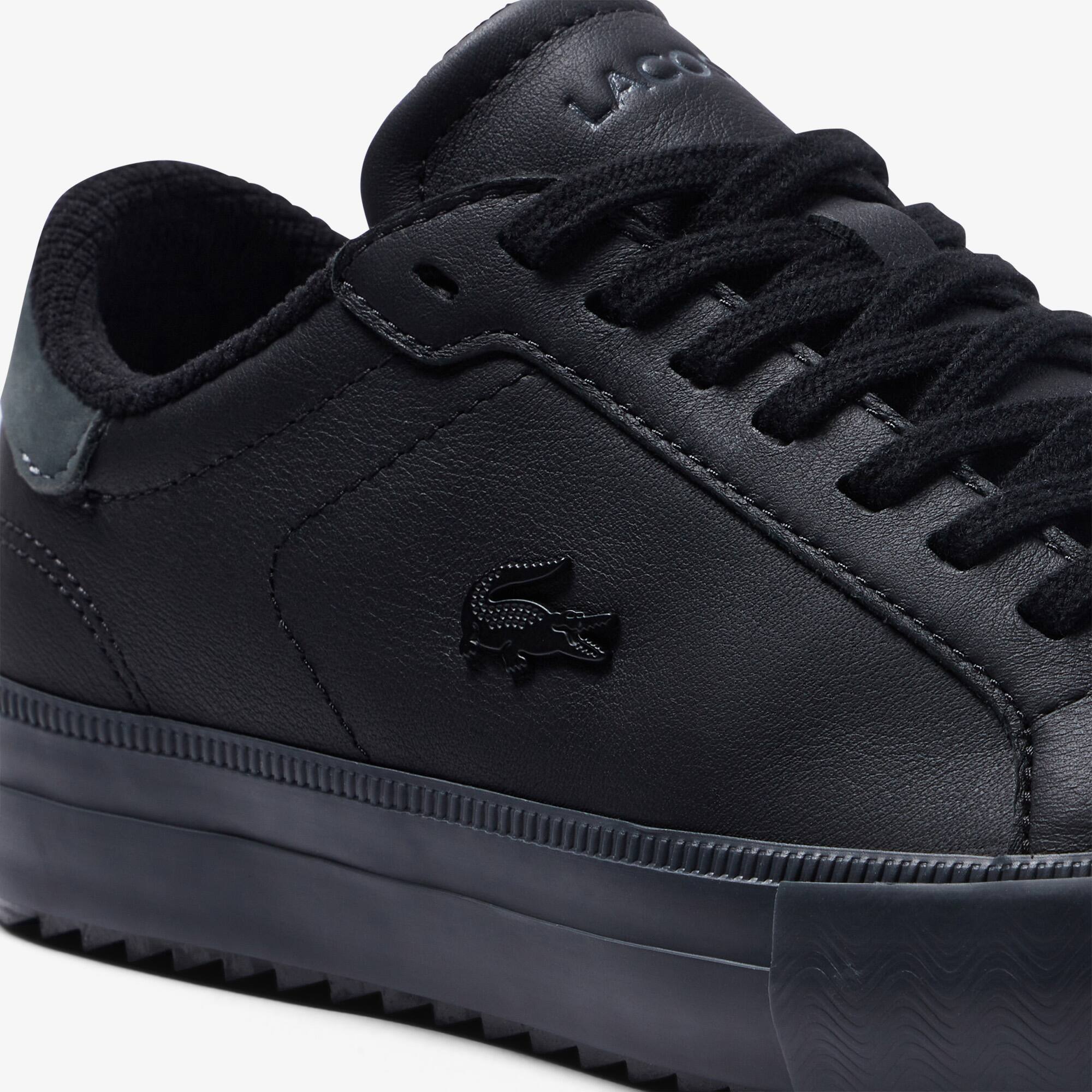 Chaussures outdoor Powercourt Winter femme Lacoste en cuir Outdoor - Noir - Lacoste - Femme