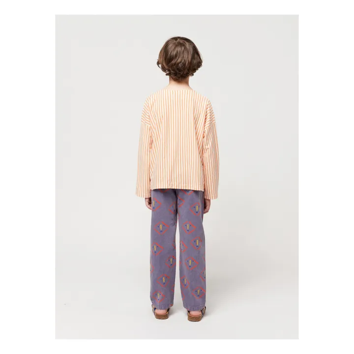 Bobo Choses T-Shirt Coton Bio Rayé | Orange