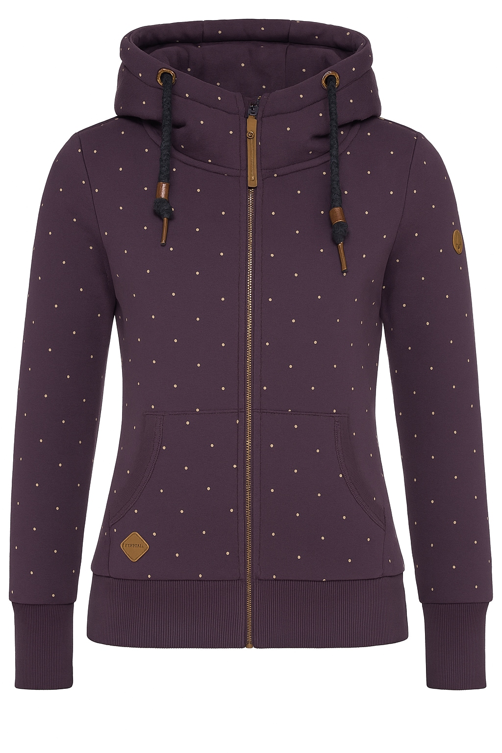 Ragwear Kapuzensweatjacke »NESKA DOTS MULTICOLOR  ZIP O« Longsleeve Jacke im Multicolor-Allover-Dots-Print-Design