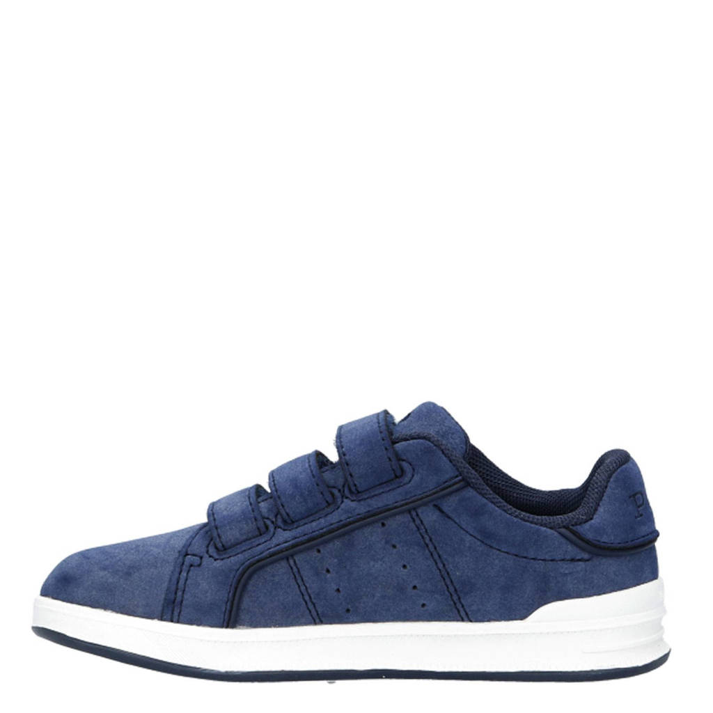Ralph Lauren Heritage Court III Kleuter suède sneakers blauw