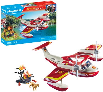 Playmobil 71463 Action Heroes Byggesett Brannfly med Slukkefunksjon