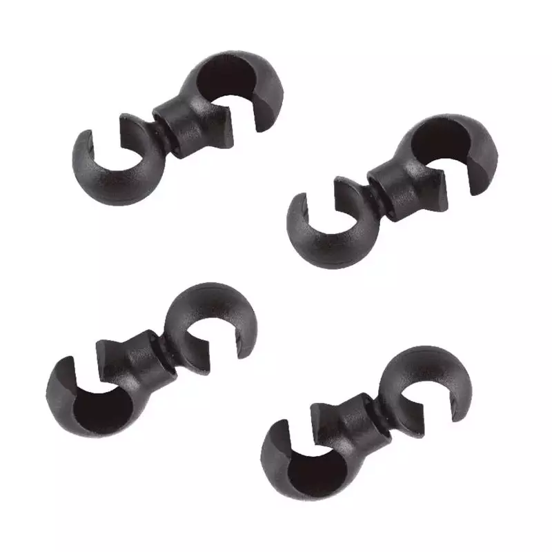 ELVEDES 4 Rotating Hooks diamètre 4,3mm - 5,0mm PVC B noir