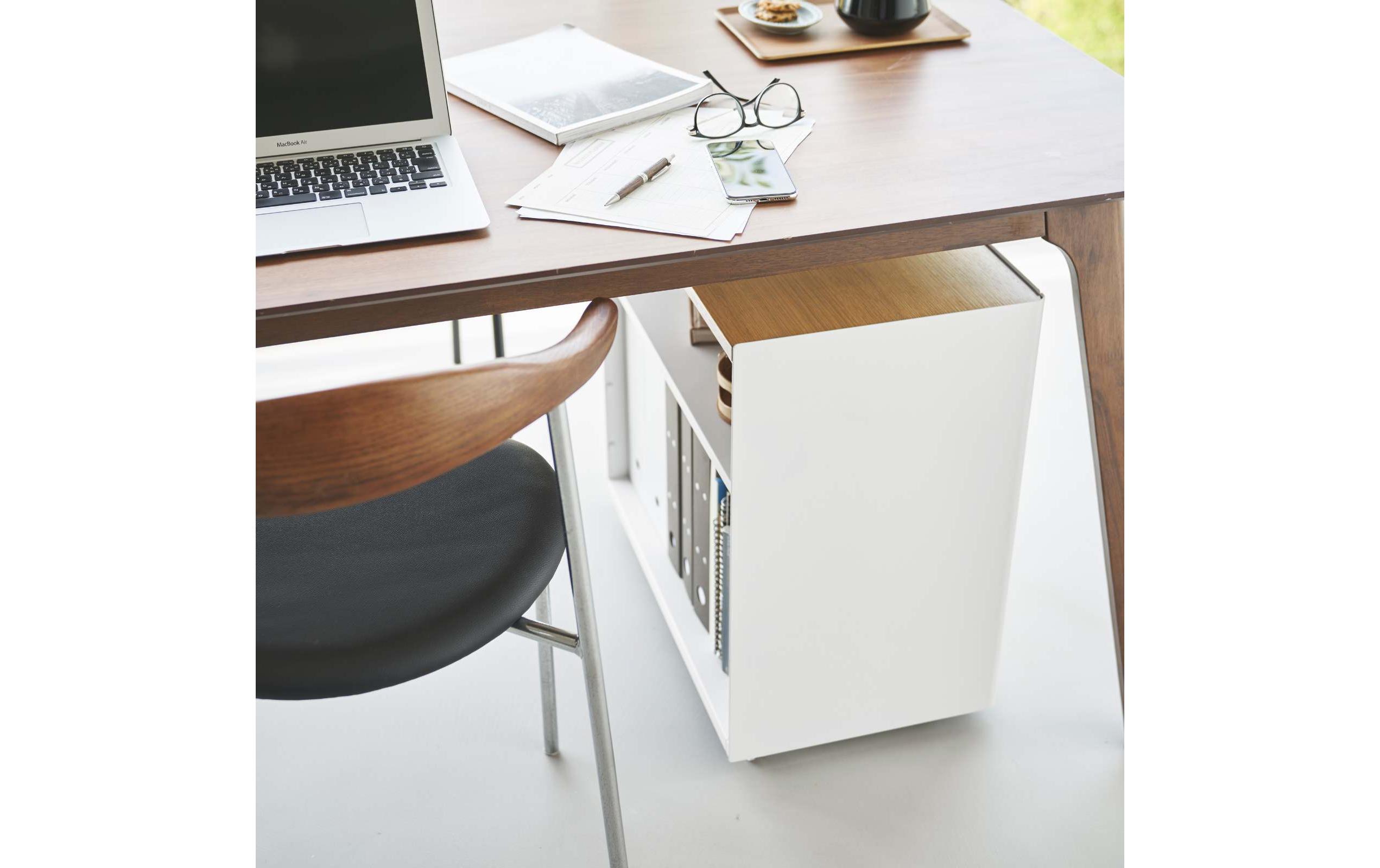 Servierwagen Tower 60.3 x 59 cm, Weiss<br>Halbgeschlossener Aufbewahrungswagen