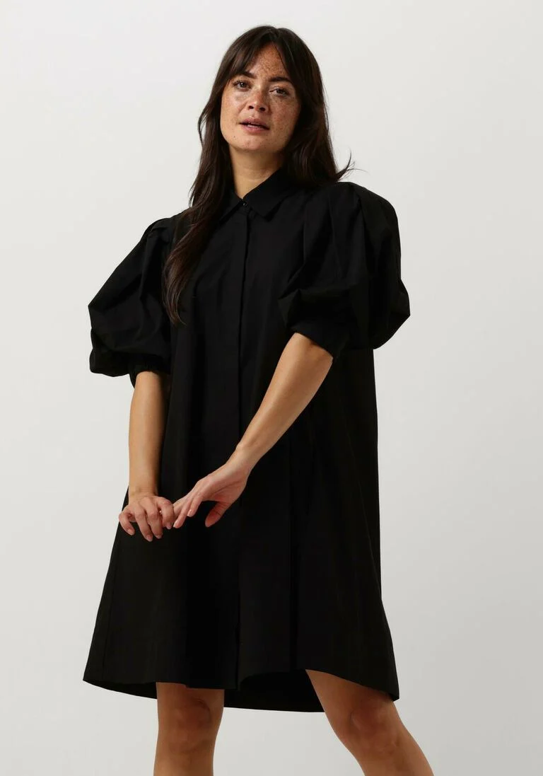 NOTRE-V zwarte notre-v mini jurk nv-davy dress
