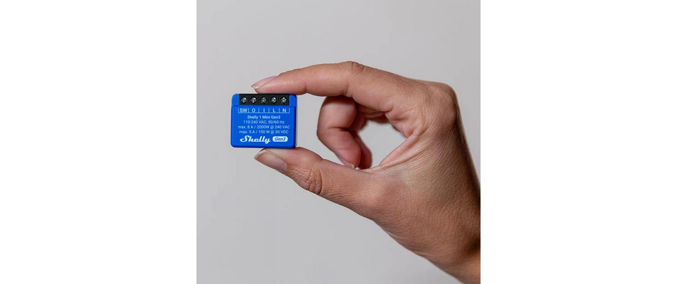WLAN-Schalter Mini Gen3, 2 StückWLAN-gesteuerter intelligenter Schalter, 1 Kanal, 8 A