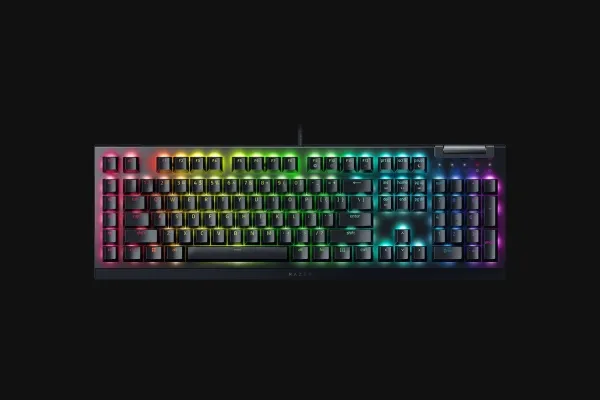 Razer BlackWidow V4 X - Tastatur - 100% - full size - med medierulle - backlit - USB - QWERTY - Nordisk - tastkontakt: Razer Green