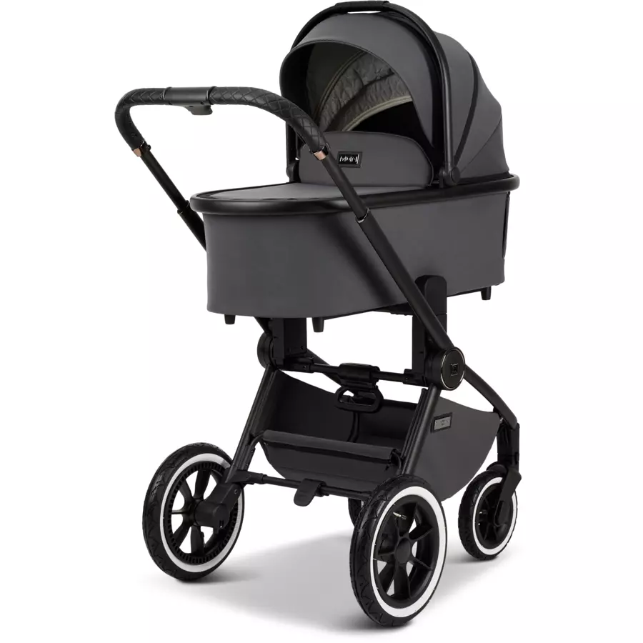 MOON Kombikinderwagen Resea Edition+ anthrazitblack matt