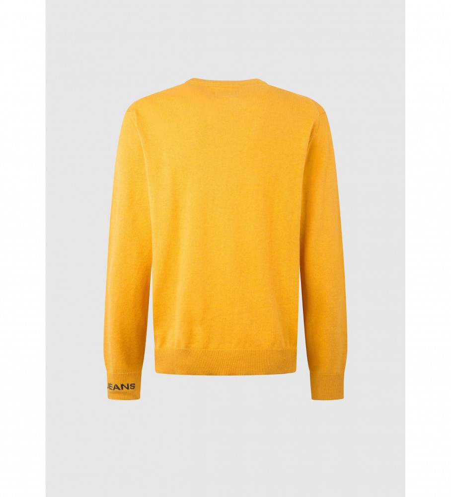 Camiseta Pepe Jeans Andre de gola redonda mostarda