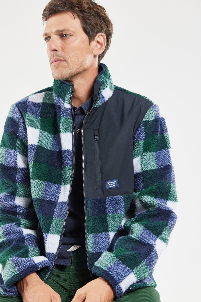 Veste polaire à carreaux PRIMERO