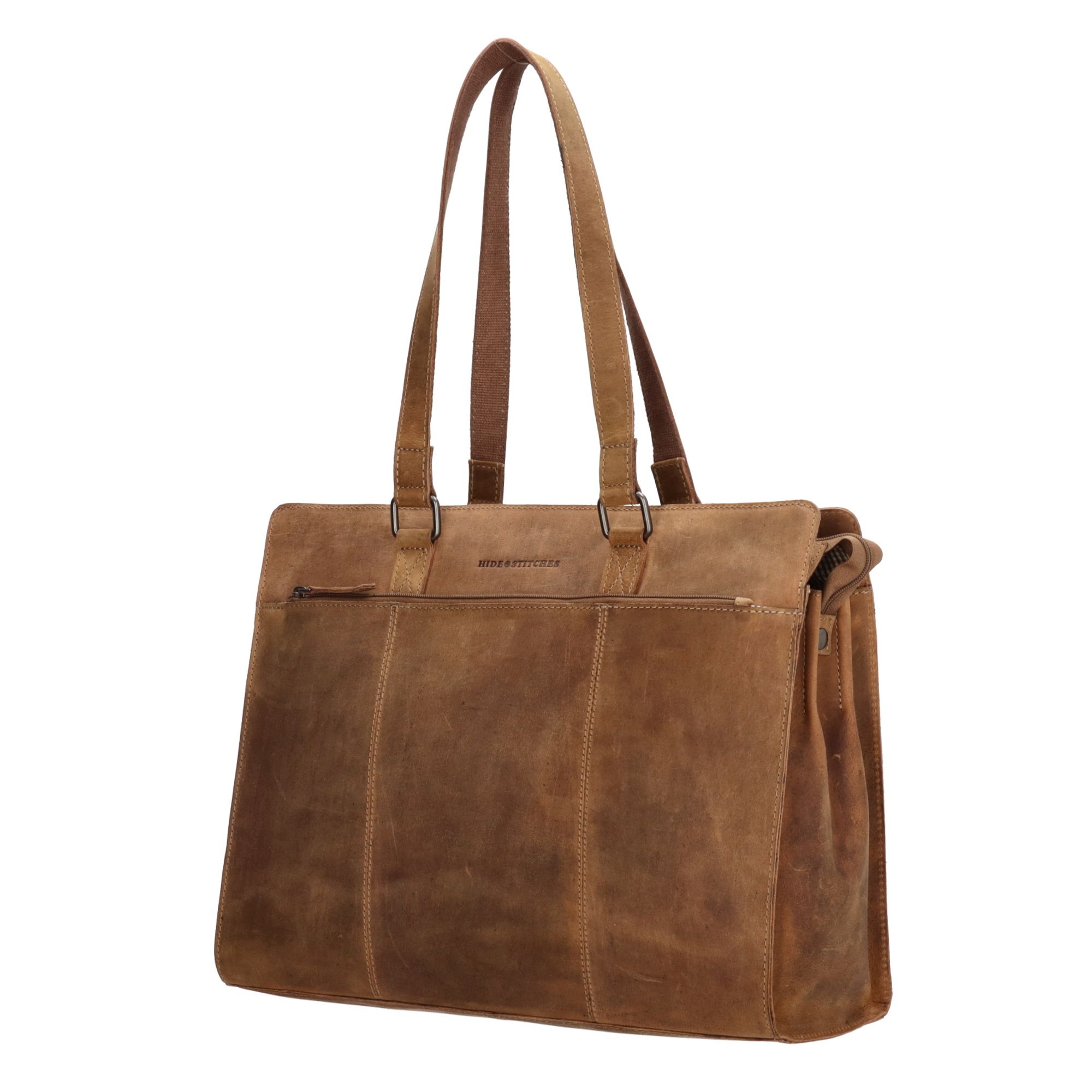 Hide & Stitches Idaho Laptoptas 15,6 inch Bruin