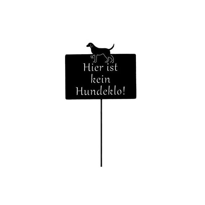Pflanzenstecker - Hier ist kein Hundeklo - ca. 50 x 25 cm