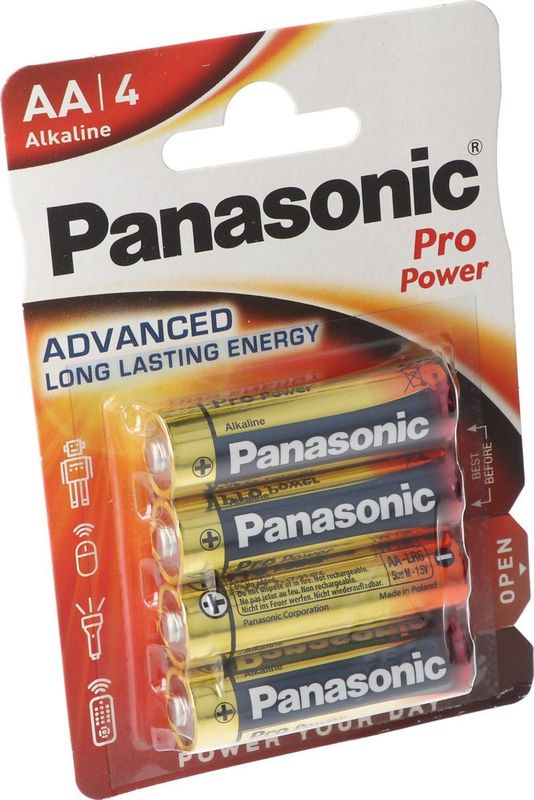 Panasonic - Pro Power - AA Batterijen - 3400 mAh - 4 Stuks