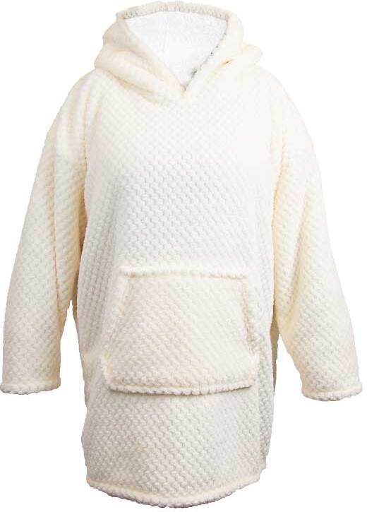 Unique living hoodie Mies wit oversized onesize