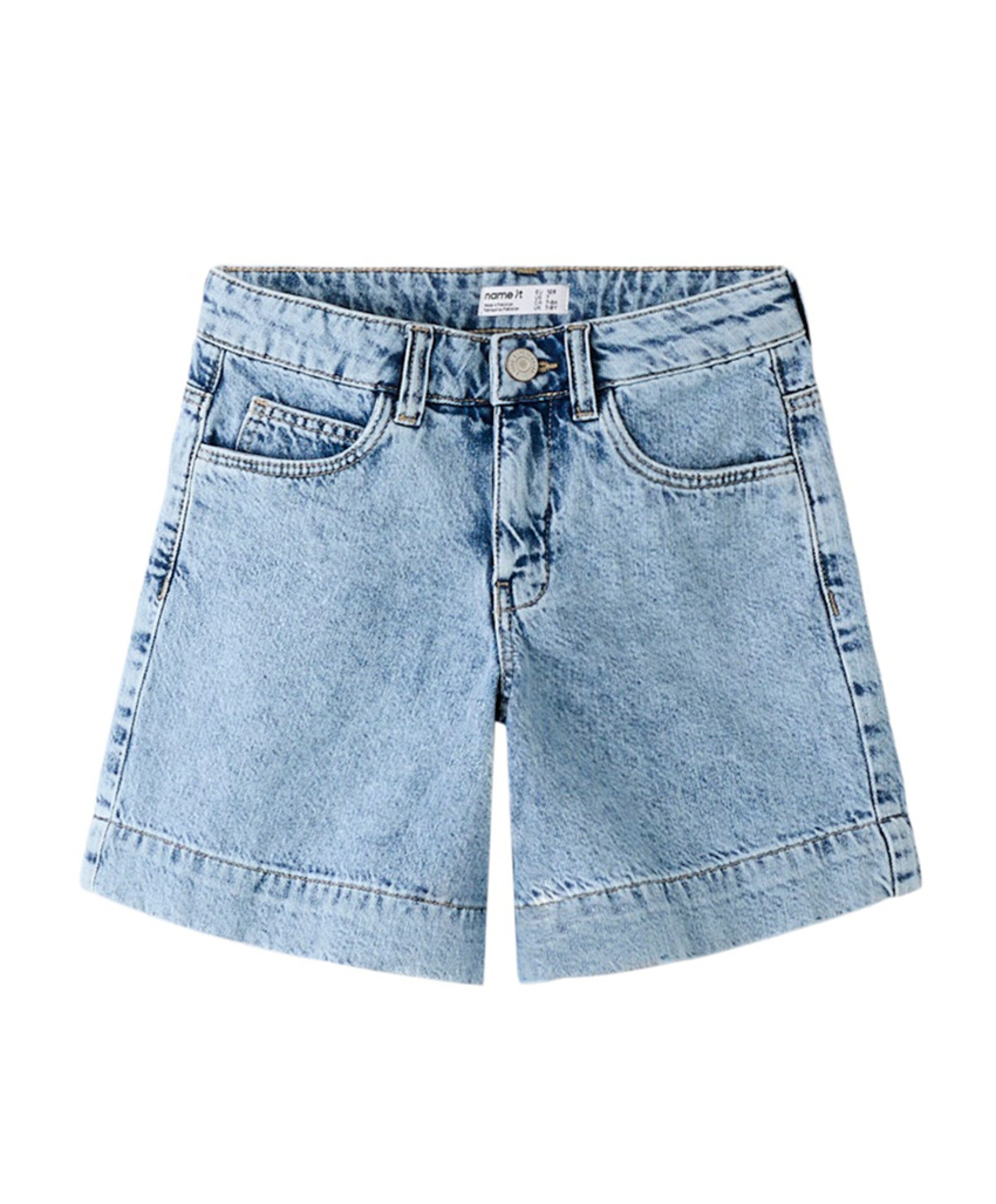 Name it NKFROSE DNM LONG 2072-MJ J meisjes korte broek blauw