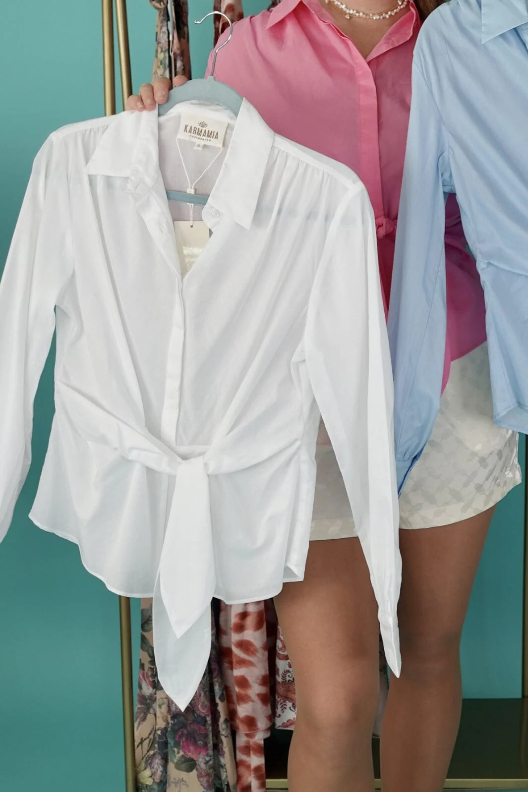Karmamia Lee Shirt white poplin