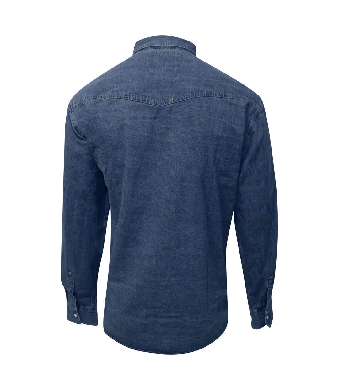 Duke - Chemise denim grande taille WESTERN - Homme (Bleu) - UTDC103