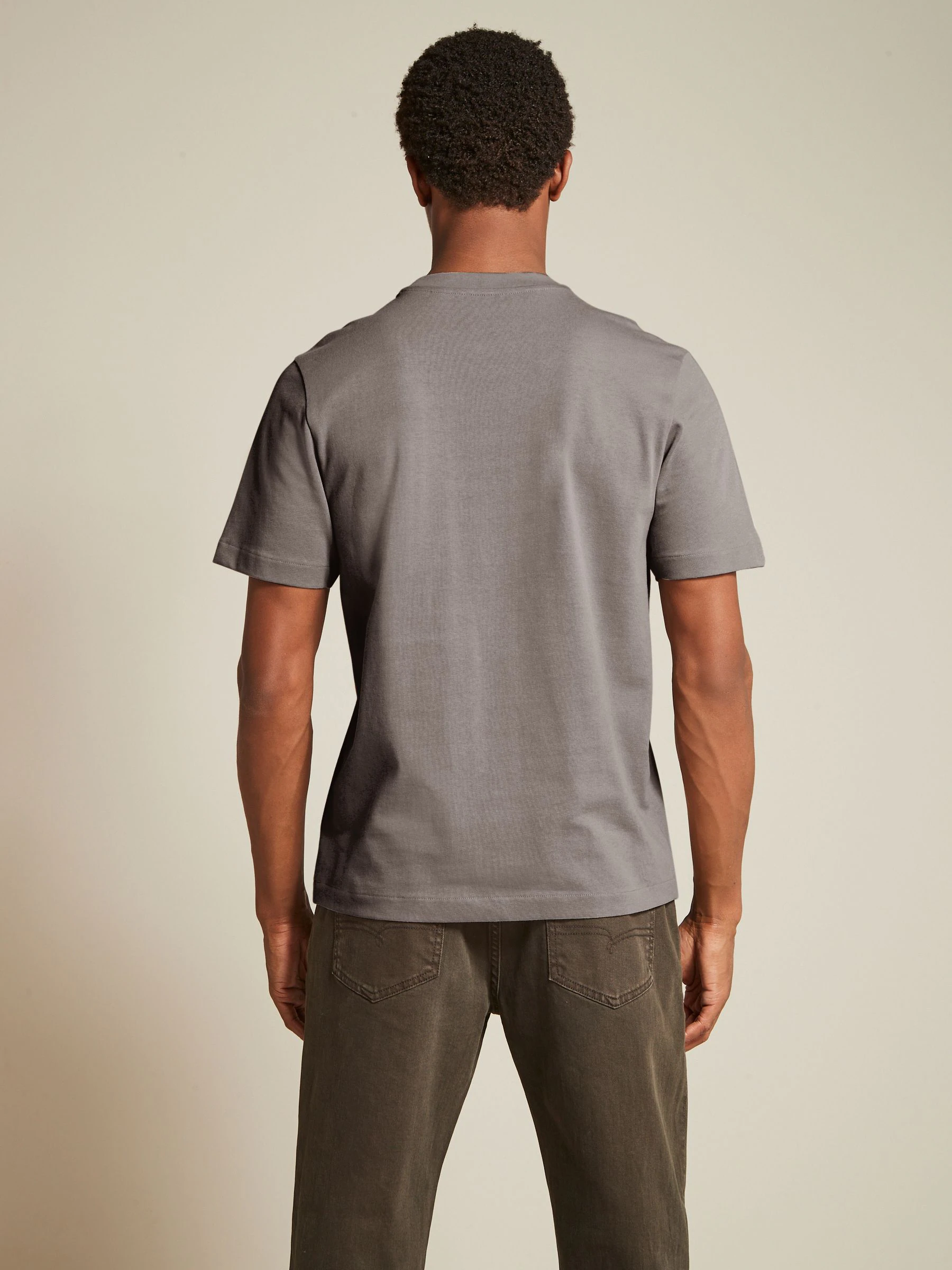 Zwart/Bruin/Licht Naturel - Relaxed fit - Verpakking van 3 T-shirts van zware stof