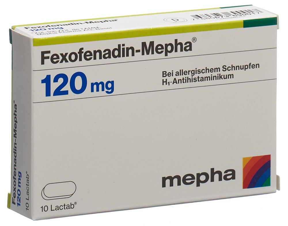FEXOFENADINE Mepha 120 mg<br>10 Stück, Blister, Filmtablette