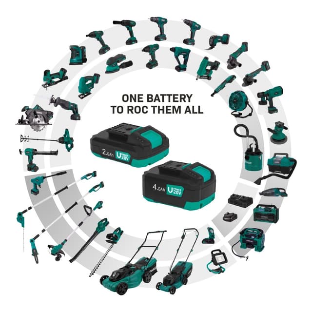 VONROC Boremaskine 20V – PRO| Kompakt & Kraftfuld | Børsteløs Motor | 40Nm | 46 dele Tilbehør | Inkl. 2x 2.0Ah Akku & Oplader | Premium Kuffert
