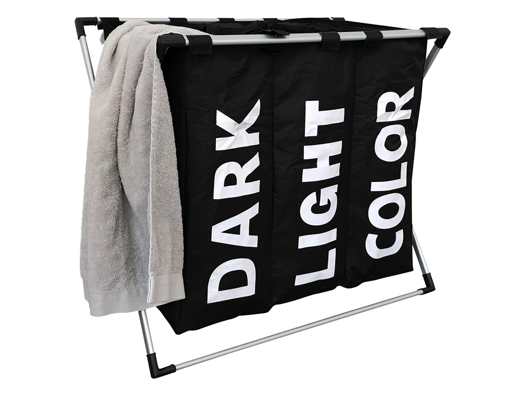 IVOL 3 vakken organizer wasmand - Black
