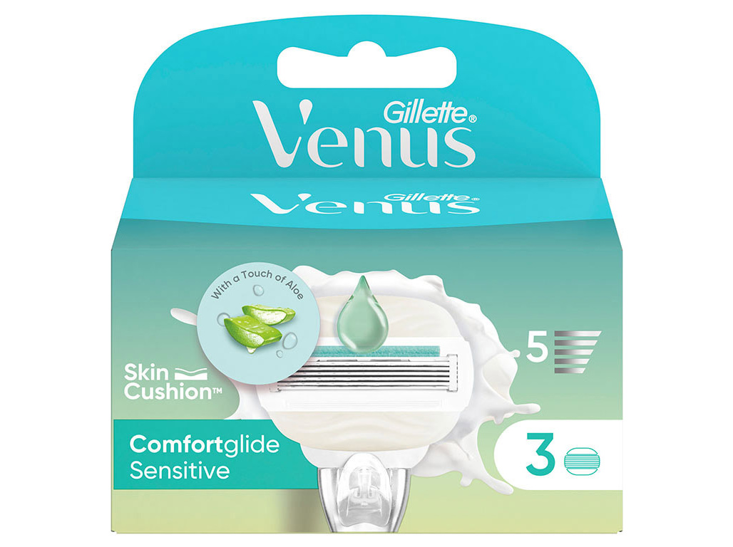 RECARGA LÂMINAS VENUS COMFORTGLIDE SENSITIVE 3UN
