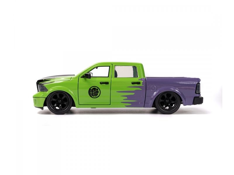 Jada Toys Ram 1500 Marvel Hulk 1:24 Dodge Ram 1500 2014 Modellauto mit Hulk Figur