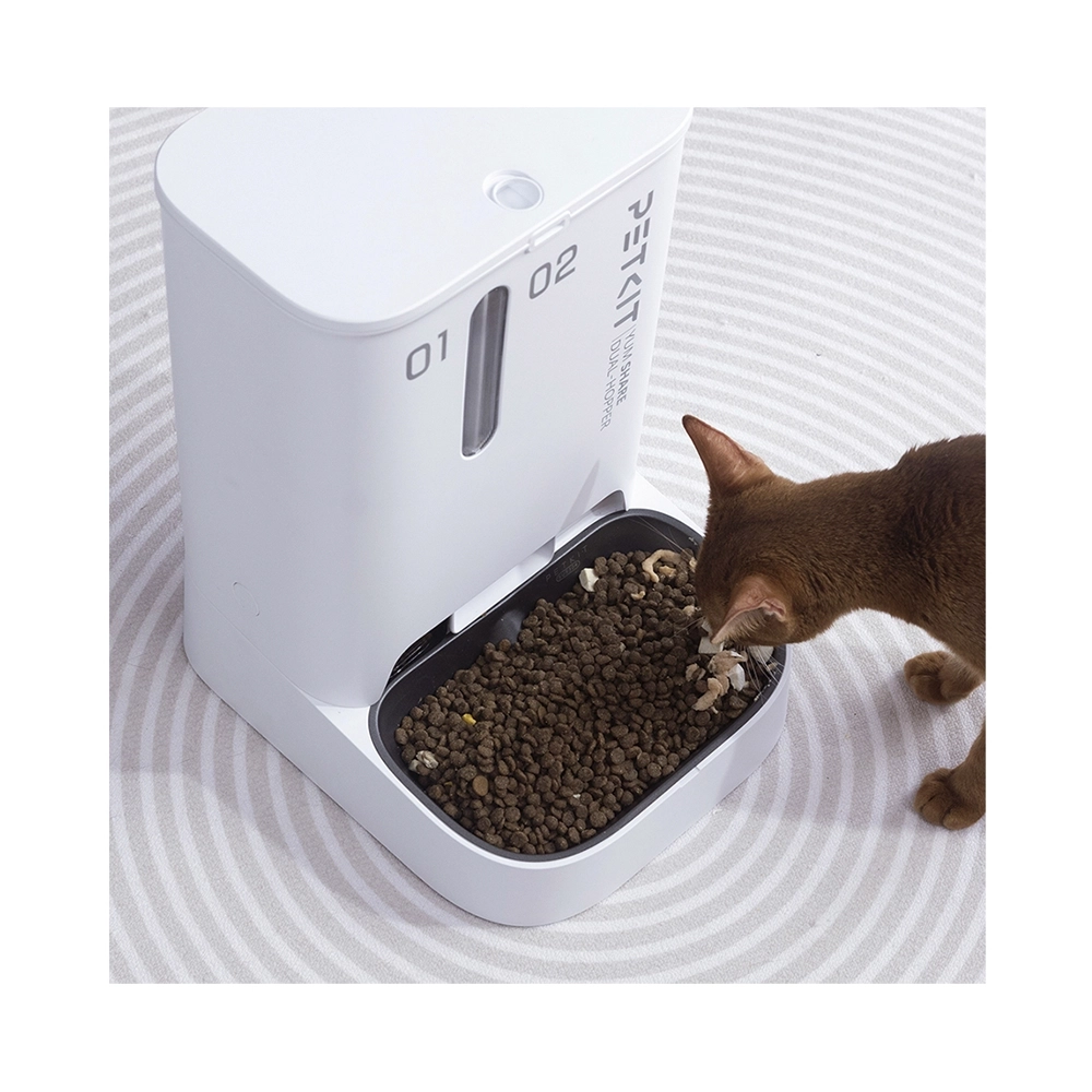 PETKIT YUMSHARE Dual-Hopper Smart Futterautomat mit Kamera Weiss