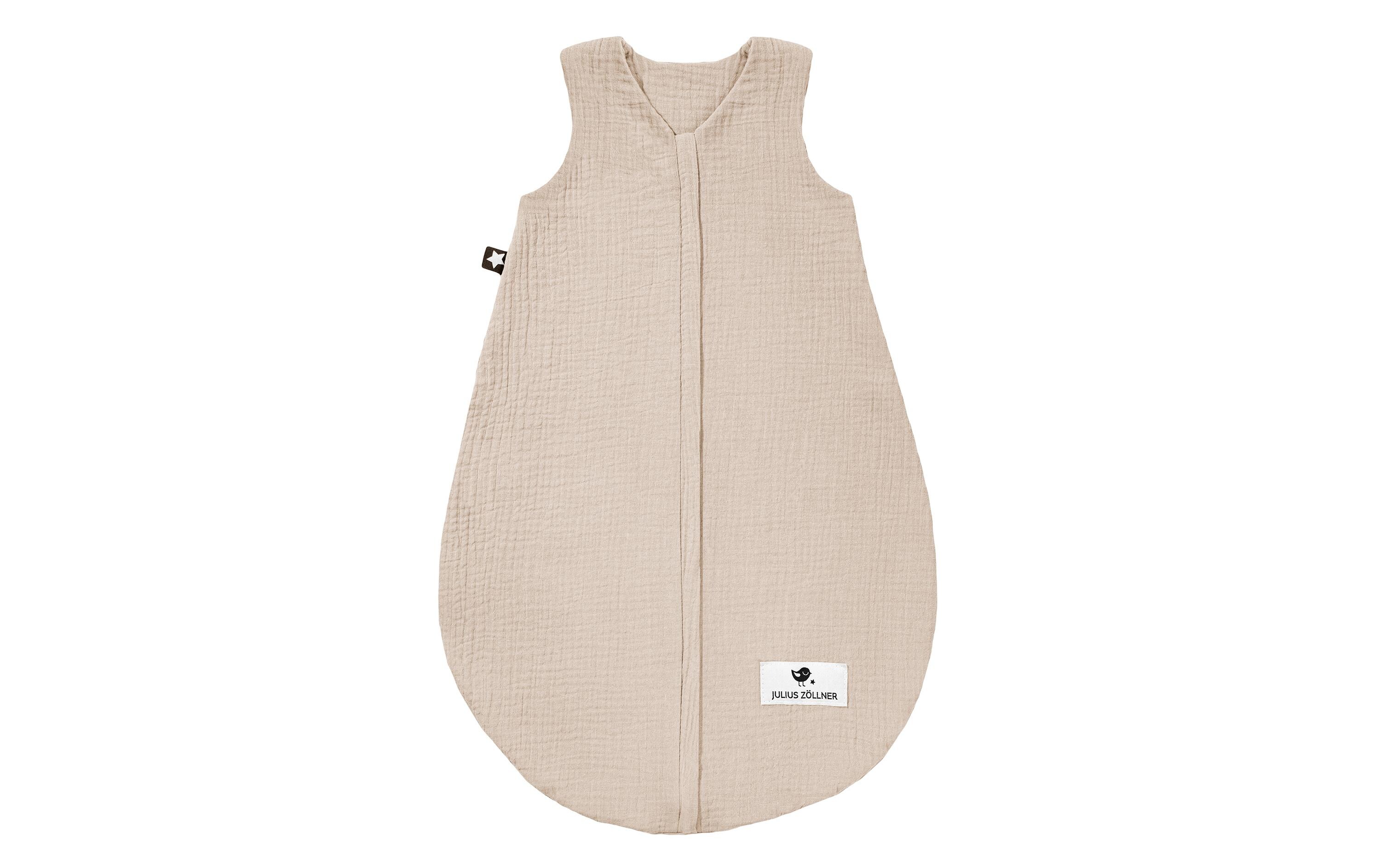 Baby-Sommerschlafsack Musselin Sand Gr. 70Schlafsack für warme Sommernächte