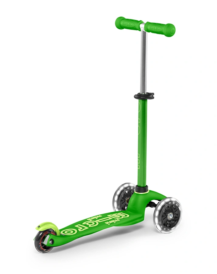 Kinder-Scooter MINI MICRO DELUXE LED in grün