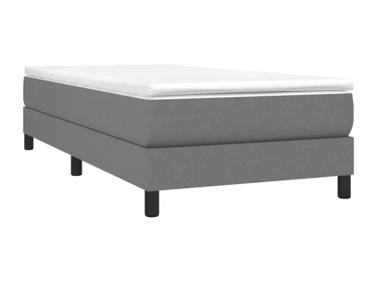 Sommier à lattes de lit Gris foncé 100x200 cm Tissu