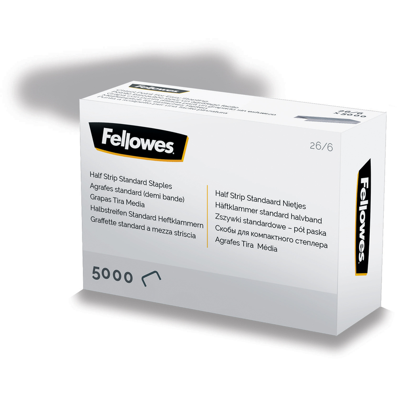 Fellowes Heftklammern 5117601, 26/6, 5000 Stück