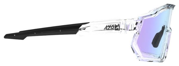 Lunettes AZR Kromic Pro Race RX Crystal Verni/Noir / Écran Bleu Photochromique