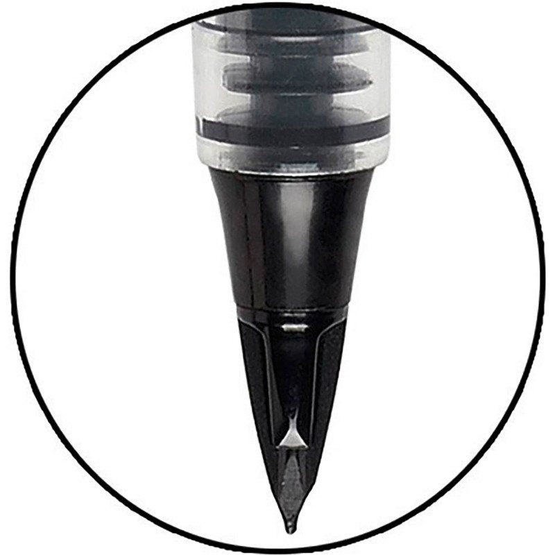 Stylo feutre à plume rechargeable encre liquide Pentel Tradio TRJ 50, noir