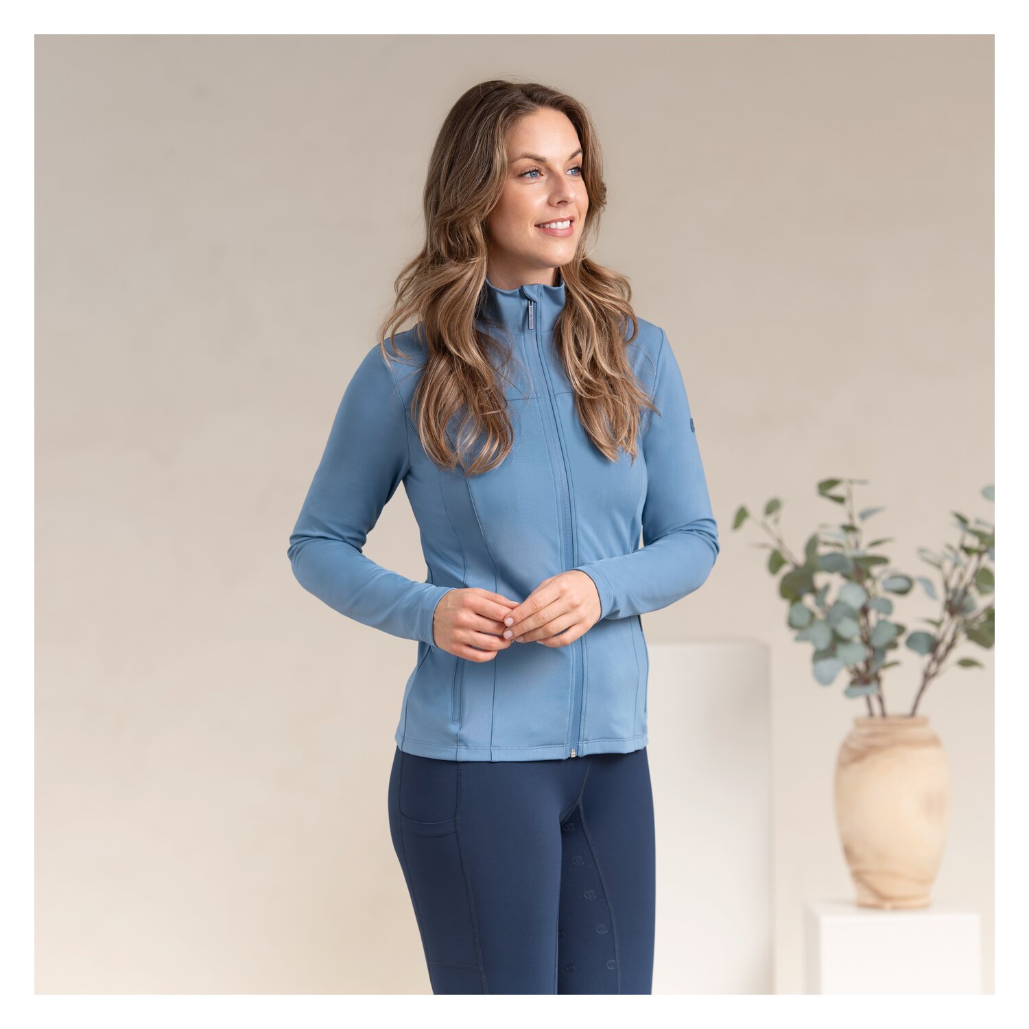 Cheval de Luxe Funktions-Fleecejacke  - steel blue