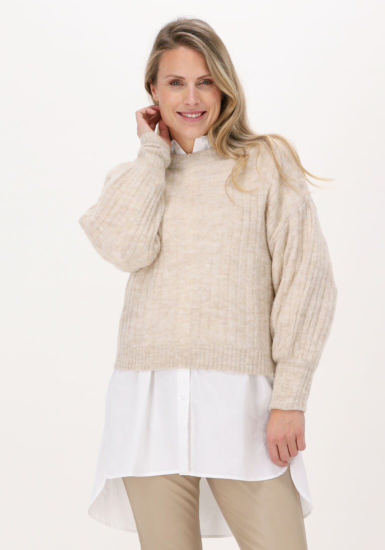 MSCH COPENHAGEN beige msch copenhagen trui cheanna alpaca rib pullover