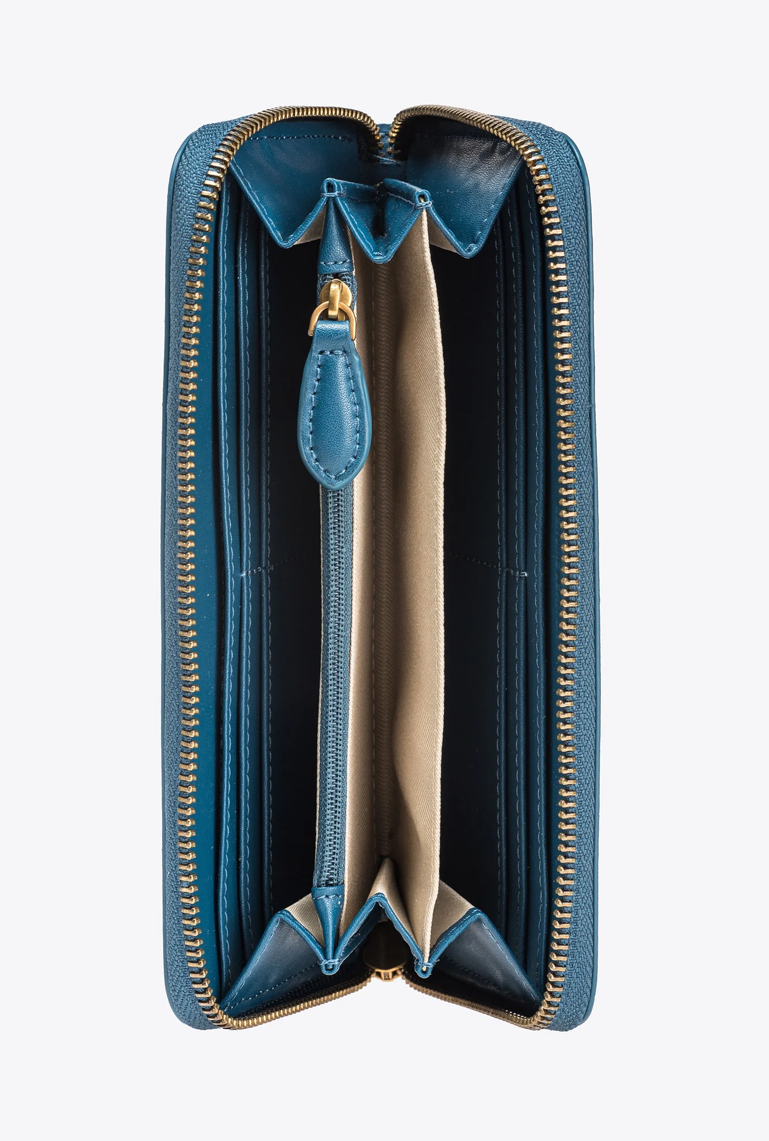 Portefeuille à contour zippé | Gris