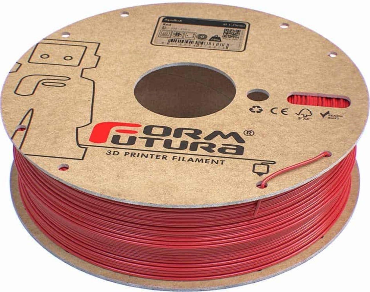 FormFutura  ApolloX™ Red, 1,75 mm / 750 g    High-Performance Filament ASA in Rot