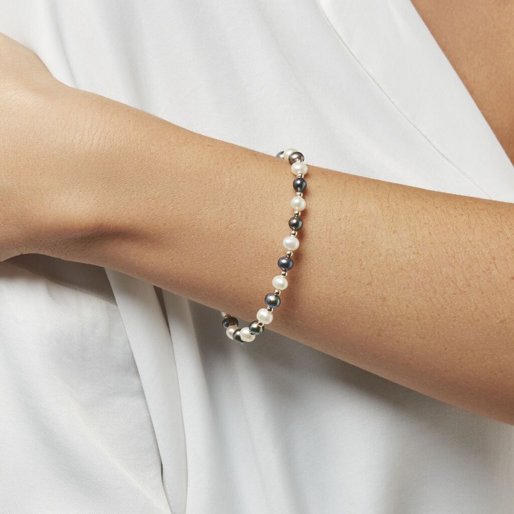 Bracelet Saida Or Jaune Perle De Culture
