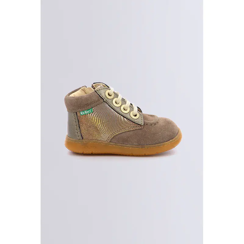KICKSOULFUL TAUPE FANTAISIE BOTTILLONS Cuir Fille