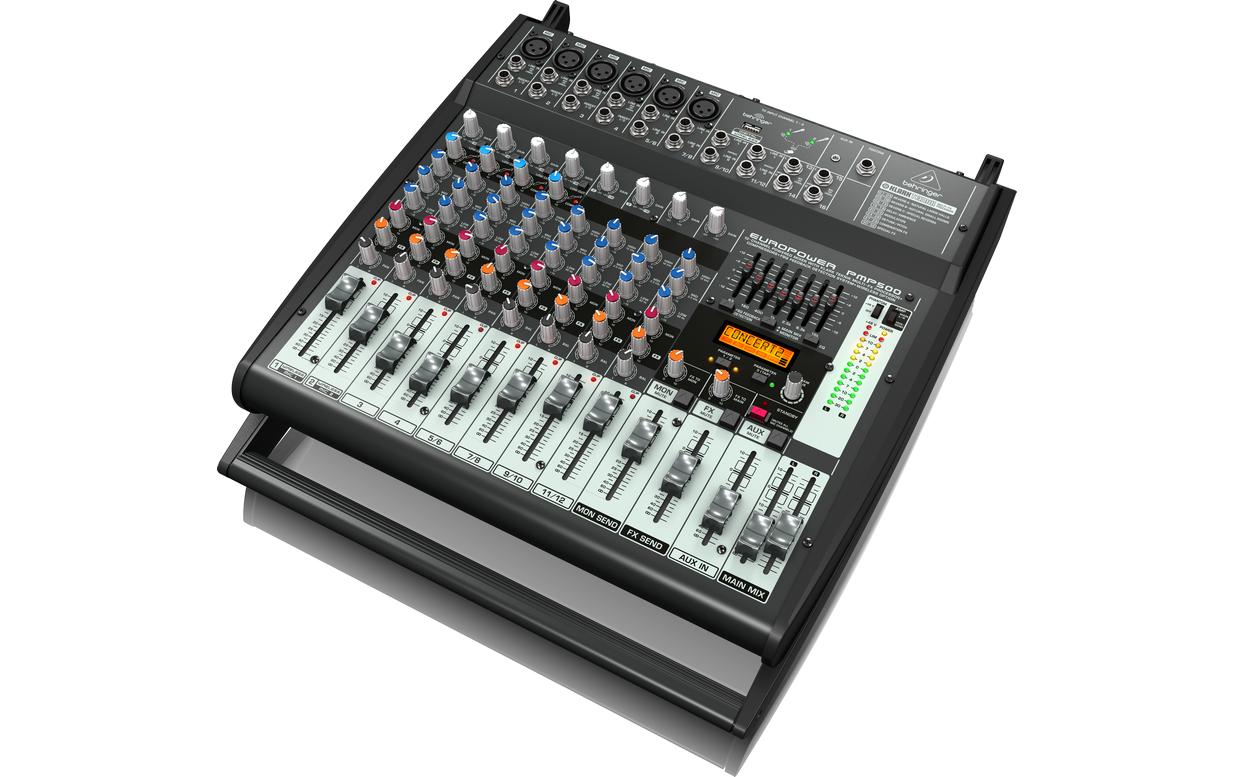 Mischpult PMP500<br>500W 12-Kanal-Power-Mixer mit Multi-FX-Prozessor