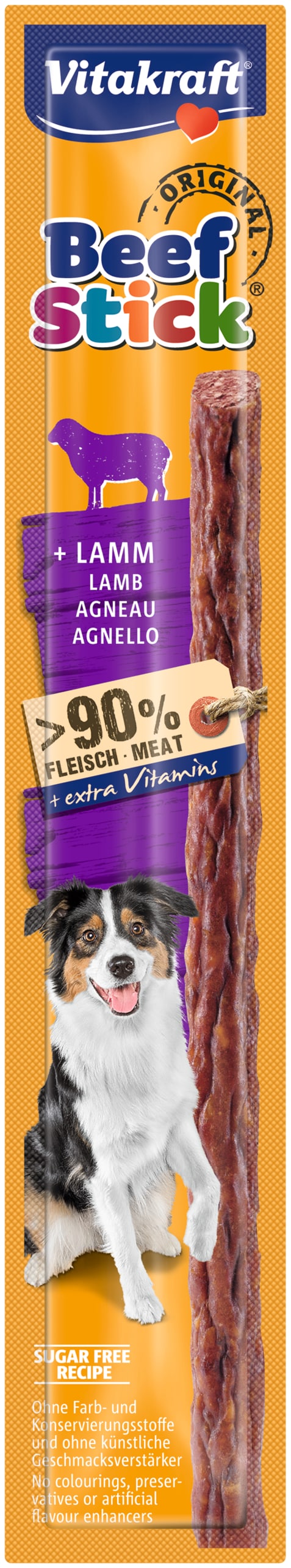 Kjøp Vitakraft Beef Stick med Lam fra Hekta på tur her!