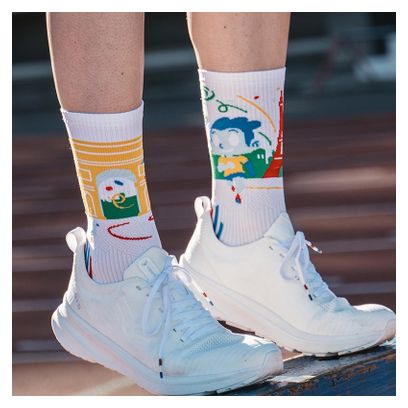 Chaussettes BV SPORT 'Des Bosses et Des Bulles' Edition limitée Run Paris 2024