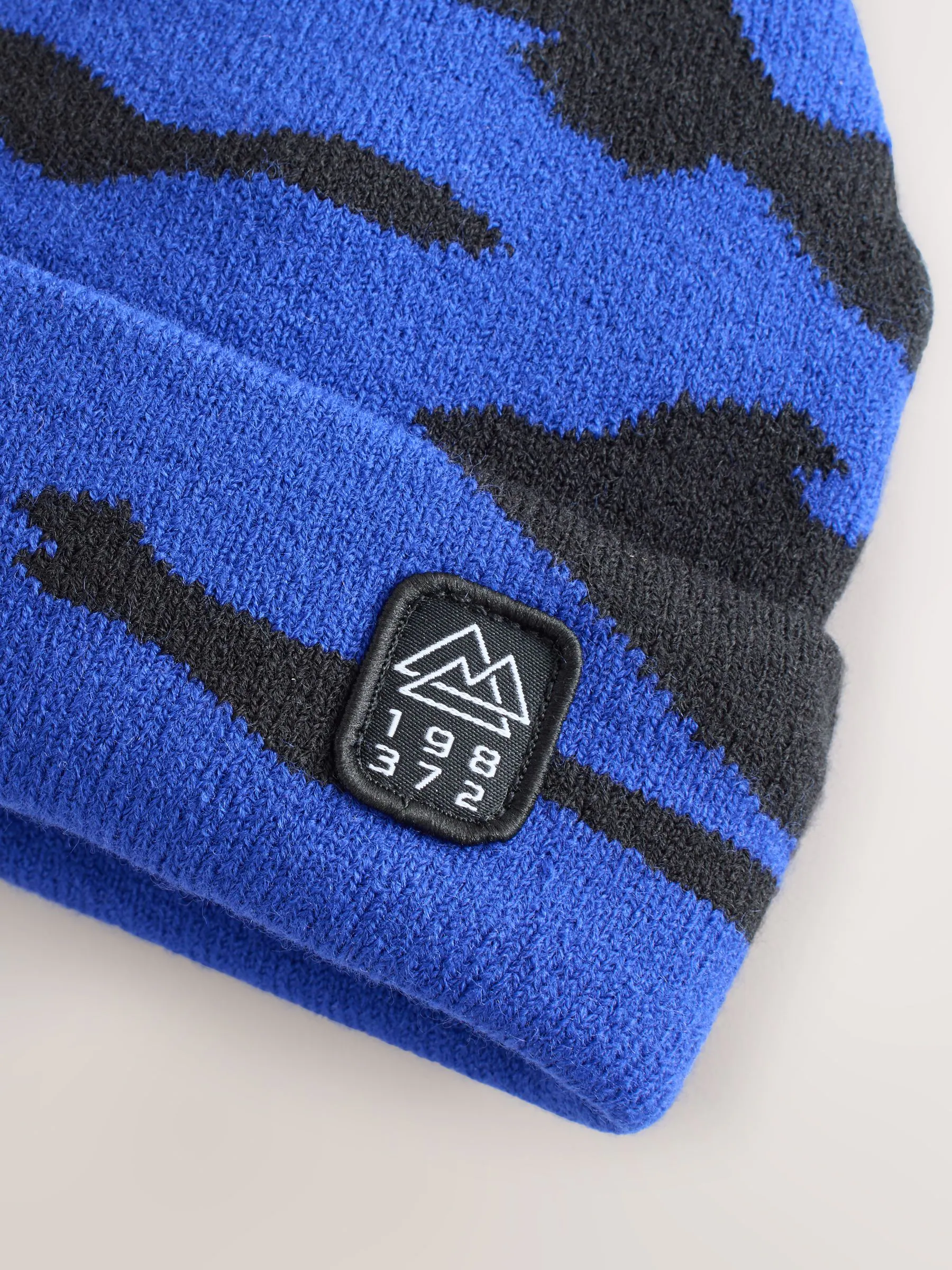 Blauwe Camo - Beanie-muts (1-16jaar)